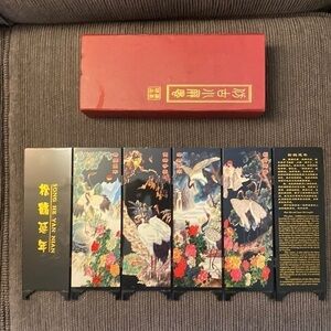 Asian Decorative Folding Screen Lacquer Art & Oriental Home Decor